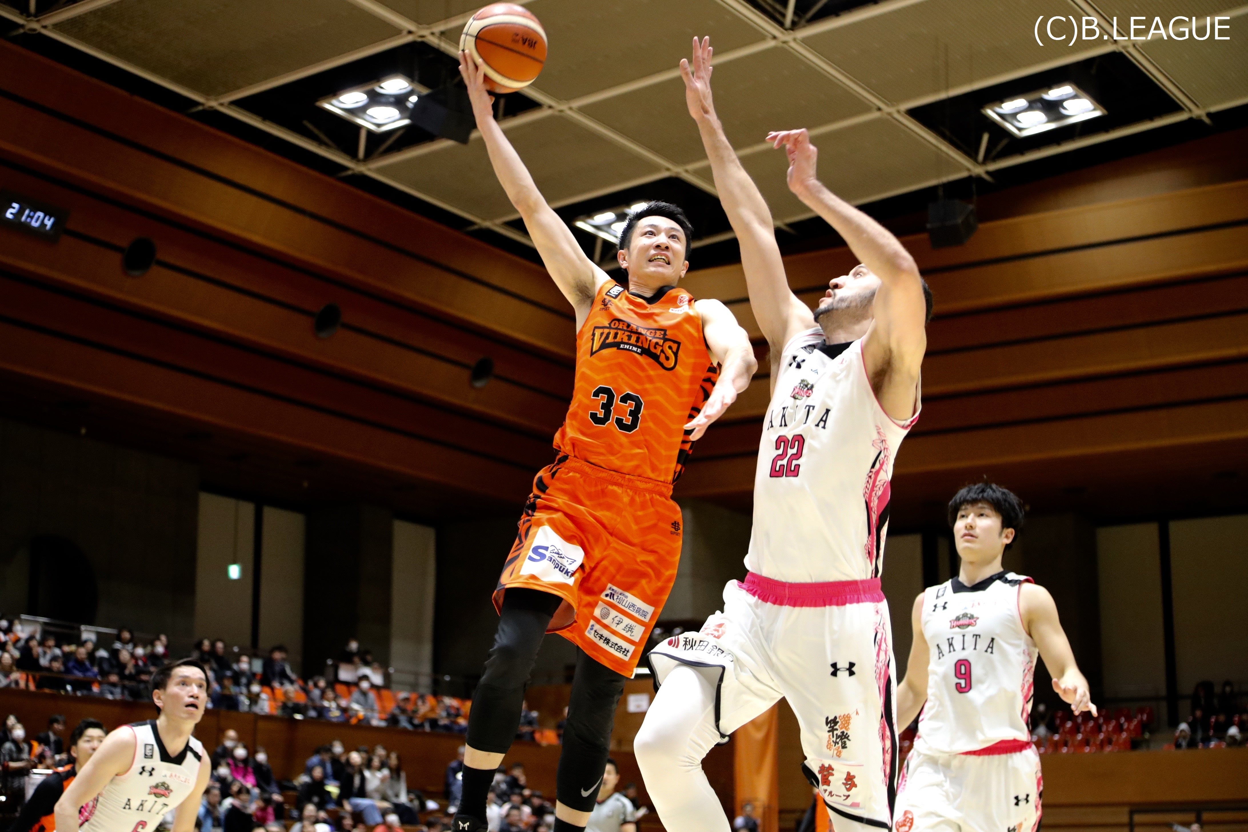 試合結果 秋田ノーザンハピネッツ戦 第22節 3月9 10日 松山市総合コミュニティセンター 愛媛オレンジバイキングス